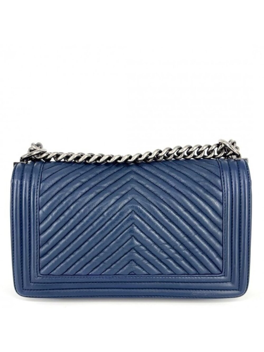 Chanel Shoulder Bag Boy Chain Chevron Crossbody - Picture 2 of 9